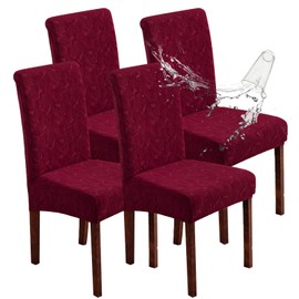 YUEANG Waterproof Dining Chair Covers, Chair Covers for Dining Room Stretch Parsons Chair Slipcover, for Dining Room Kitchen Chair Protector Cover, Removable, Washable