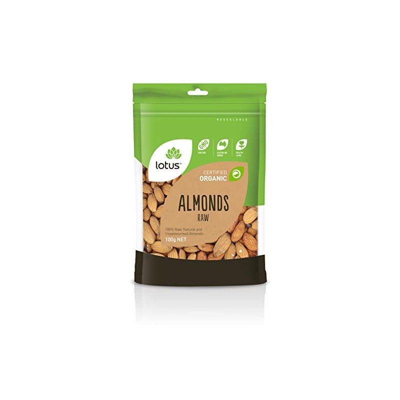 Lotus Organic Raw Almond 100 g, 100 g