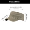 YAMEIZE Trendy Washed Military Cap for - Women Men Baseball