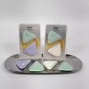 휴대용 안전한 삼각 눈썹칼 눈썹정리 눈썹정리칼 [민트+베이지] Portable Safe Triangular
