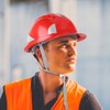 Construction Site Protective Cap Ventilate ABS Hard Hat Reflective Stripe