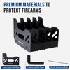 BlackSmith 4-Slot Foam Gun Rack, Handgun & Revolver Storage Stand,