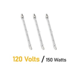 3 Pack TP Lighting J Type T3/78mm, 120V 150W Light Halogen