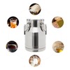 10L/ 2.64gal Stainless Steel Milk Can Sealed Bucket Wine Barrel