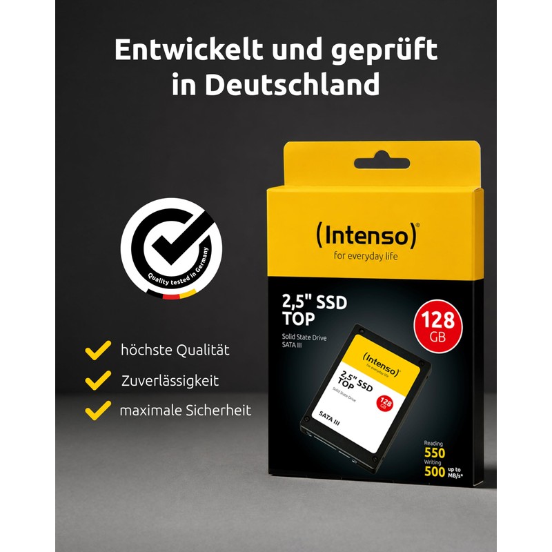 Intenso Internal 2.5" SSD SATA III Top 128GB Twin Pack,