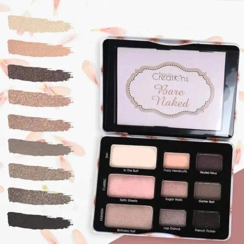 Paleta De Sombras Bare Naked Beauty Creations