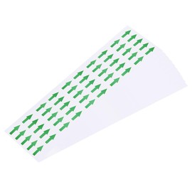 YOKIVE 10Set / 500Pcs Small Arrow Stickers, Inspection Defect Indicator Sign Label for Factory, Repair Shops Warehouse Packing(Green, 0.8x0.4-inch)