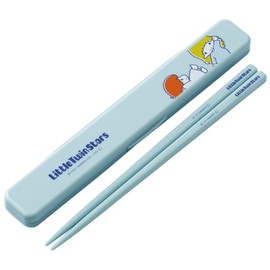 Skater ABC3AG-A Sanrio Little Twin Star Retro Chopsticks & Chopsticks Case Set, 7.1 inches (18 cm), Made in Japan