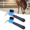 Qinlorgo Herramienta de Limpieza de pezuñas de Caballo, plástico de