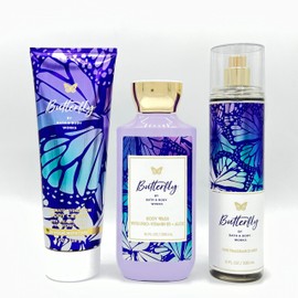 Butterfly Bath & Body 3-Piece Bundle | Ultimate Hydration Body Cream, Body Wash and Fine Fragrance Mist