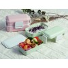 Skater PFLW4AG-A Antibacterial Fluffy Domed Lid 2-Tier Lunch Box, 20.3