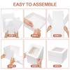 Mefleet 25pcs 14x10x4 Rectangle Cake Boxes with Window - Quarter