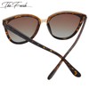 The Fresh Polarized Cat Eye Designer Tip Pointed Sunglasses FR17266P,