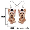 DOWAY Acrylic Dog Earrings Dangle Drop Fashion Pet Jewelry for
