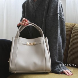 VITAFELICE inb-10031p Women's 3 Space 2-Way Handbag, gray (light gray), F