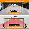 EverBrite 2PK Solar Motion Sensor Lights, 3 Heads, IP65 Waterproof