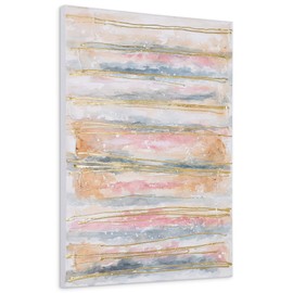 Empire Art Direct Abstract Wall Art Textured Hand Painted Canvas by Martin Edwards, Unframed, 40" x 30", Golden Roads