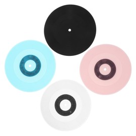 ULTECHNOVO 4pcs Charming Vinyl Record Fridge Magnets Unique Retro Kitchen Decor Sturdy Whiteboard Magnet Holders for Locker Decorations and Refrigerator Aesthetic