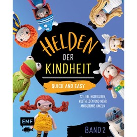 Helden der Kindheit – Quick and easy – Band 2: 12 Comicfiguren, Kulthelden und mehr Amigurumis häkeln | Die Best-of-Sammlung im praktischen Pocket-Format