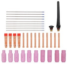 36Pcs Welding Torch Accessories Kit Copper Ceramic Tungsten Alloy for WP 17 18 26 Series
