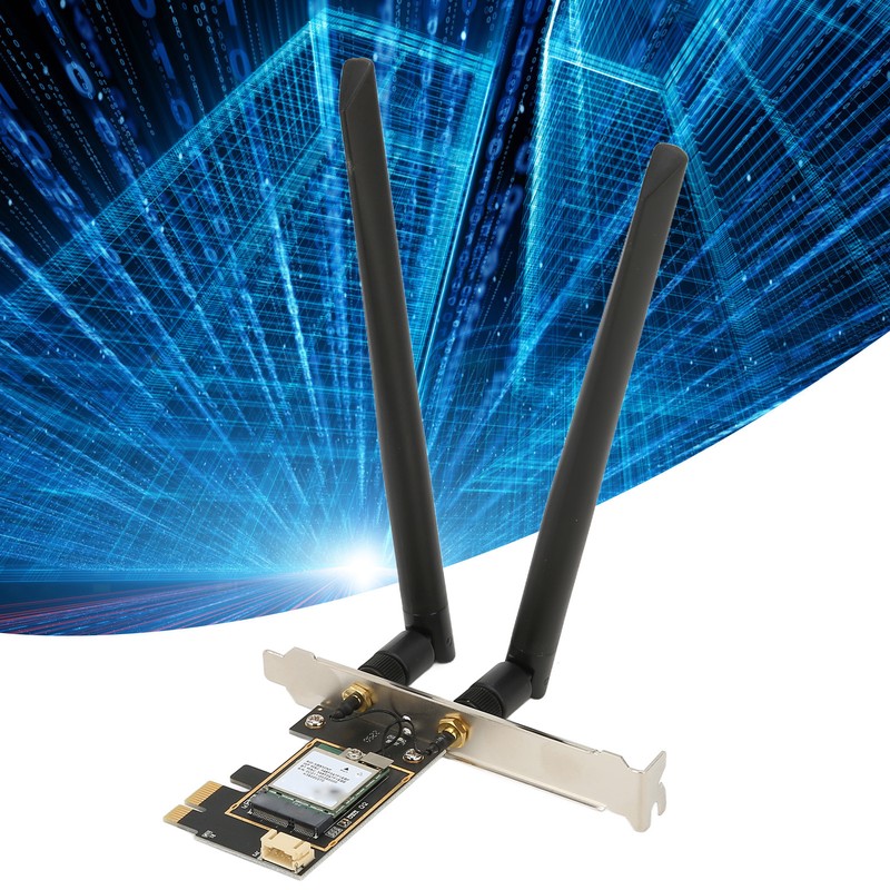 PCIe WiFi 6E Card 2.4G/5G/6Ghz Up to 2400Mbps Dual Antenna