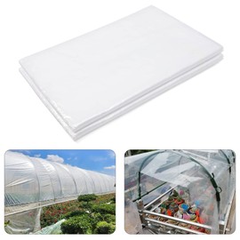 JETOP Transparent Film 2 x 8 m 100 my Tear-Resistant Greenhouse Film Winter-proof Plastic Film Extra Thick Greenhouse Film Photosynthesis Polytunnel Greenhouse Film Tunnel Film Tomato House Film