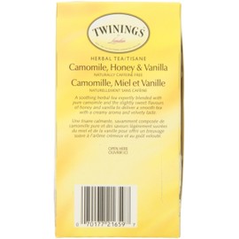 Twinings B25885 Twinings Herbal Camomile44; Honey & Vanilla Tea -6x20 Bag
