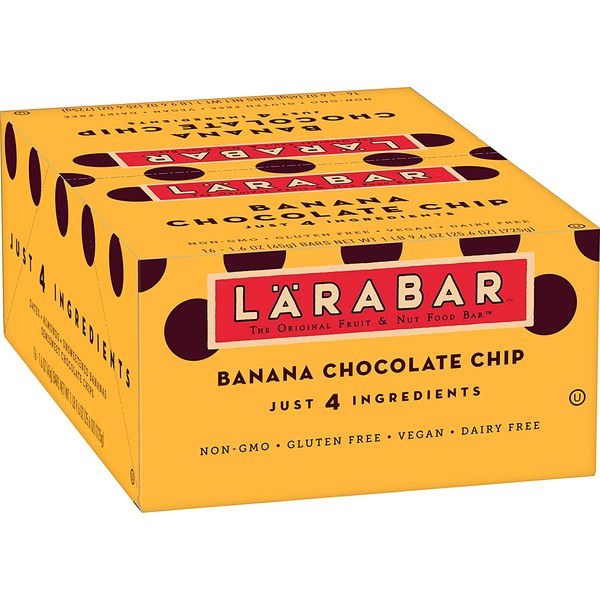 Larabar, Fruit & Nut Bar, Banana Chocolate Chip, Gluten Free, Vegan, 16 ct