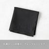 Tokyo Soir Cotton Handkerchief with Rose Embroidery, Black