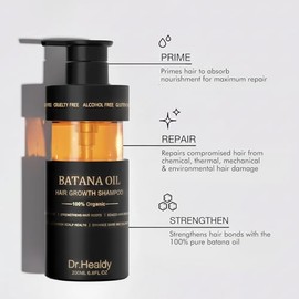 Anti-Thinning Batana Oil Shampoo & Deep Moisturizing Conditioner Set (6.8oz x2) Natural herbal Scent,Clarifying Hair Care,Hair Thickening Product, Women & Men