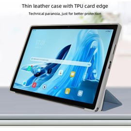 AKNICI Case for TECLAST T45HD Tablet 10.5 Inch Android 13, Ultra Thin PU Leather Soft TPU Back Cover Folding Stand Protective Case with Car Sleep Wake for TECLAST T45H, Blue