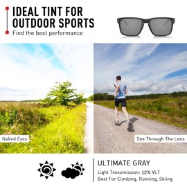 ThunderClap Polarised Replacement Lenses for Oakley Restless Sunglasses, Ultimate Grey - Polarised, Restless