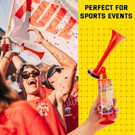 FARBIN Air Horn For Boating & Safety Dog Air Horn Bear Horn For Hiking Air Horns Loud for Safety Airhorns Horn Graduation Sports Events Party(Large plastic handheld horn 2pcs)