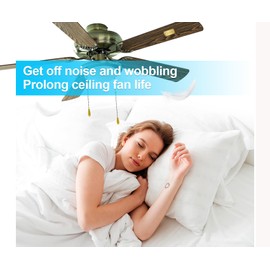 WHMVPWT Ceiling Fan Balancing Kit with 18 Gold 3g Weights, 6 Balance Clips, Wobble Reduction, Noise Reduction, Tool-free Installation