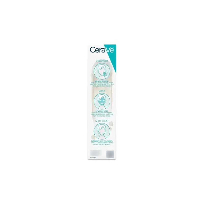 Cerave Limpiador Espuma Arcilla Para Acné 236ml