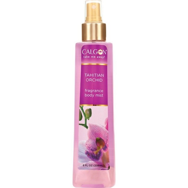 Calgon Tahitian Orchid Fragrance Body Mist 8 oz (Pack of 2)
