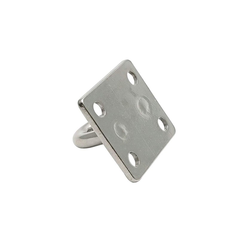Hulless 4 Pcs 2 x 1.6 Inch 304 Stainless Steel