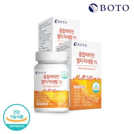 DR.B Bottu Multivitamin Multi-Mineral 15 90 tablets x 2 bottles (6-month supply) / 보뚜 종합비타민 멀티 미네랄15 90정 x 2통 (6개월분)