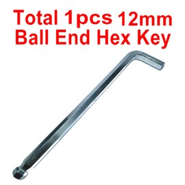 ZQToday 10pcs 5mm Ball End Allen Wrench sets,5mm Hex Key Wrench set,5mm ball end Hex Driver allen key Door Key L Shaped hex wrench set with Long Arm. (12mm)