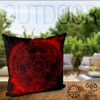 VOID Red Circle Pillow Case Cushion Cover Polyester Waterproof Outdoor