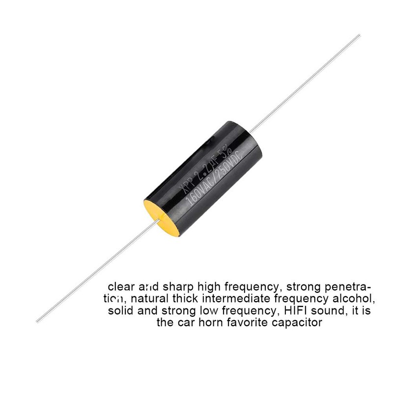 2pcs Capacitor Frequency Divider, DC 250V 1uF / 2.2uF /