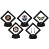 CrazyStorey Set of 10 Pcs Black Diamond Shape Display 3D