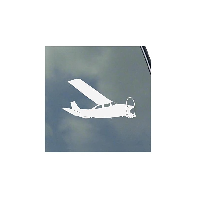 Cessna 210 Centurion Pilot in Flight Vinyl Sticker Decal Flight