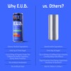 E.U.B. Mango Passionfruit Sparkling Functional Beverage, 12oz Can, 50mg Caffeine,