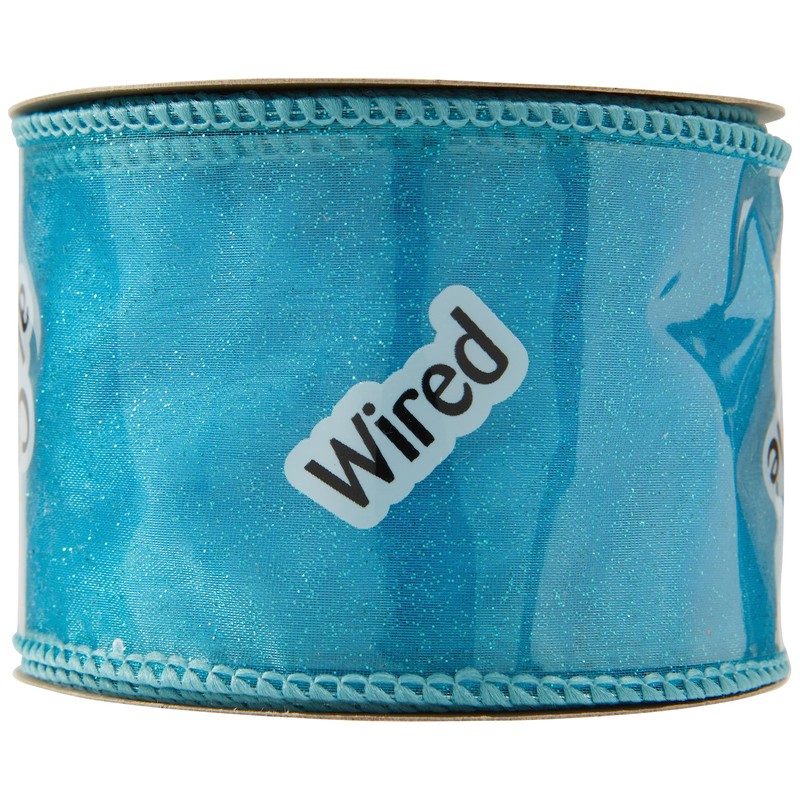Offray 2.5" Wide Sheer Craft and Decorative Ribbon, 9 Total