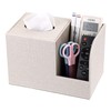 BTSKY Linen Beige Square Tissue Box Cover With Two Side