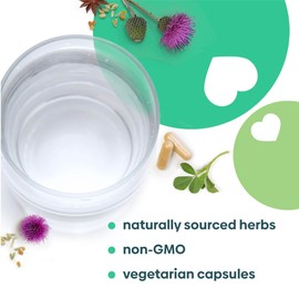 UpSpring Milkflow Lactation Supplement for Milk Supply Increase, Breastfeeding Supplements with Fenugreek & Blessed Thistle, Non-GMO, Lactation Support 100 Vegan Capsules