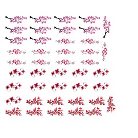 Cherry Blossom Collection (Cherry Blossom Flower Nail Art Decals)