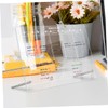 Parliky 1set Transparent Acrylic Memo Board Writing Board for Home