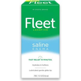Fleet Saline Enema Twin Pack, 4.5-Ounce Bottles - 9-Ounces per Box by Fleet Laboratories